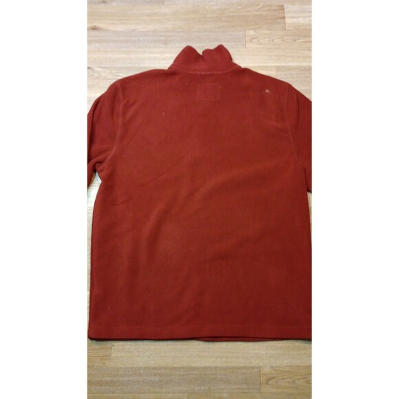 NWT St Johns Bay Sweatshirt Mens M Medium 1/4 Zip Rusty Red Fleece Pullover - Picture 9 of 16